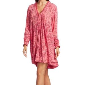 POUPETTE ST. BARTH Ola Long Sleeve Mini Dress Pink medium